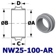 NW25 Centering Ring Without O-Ring (NW25-100-AR)