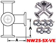 5-WAY Cross, NW25 (NW25-5X-VE)