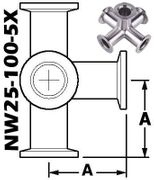 5-WAY Cross, NW25 (NW25-100-5X)