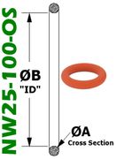 NW25 Silicone O-Ring (NW25-100-OS)