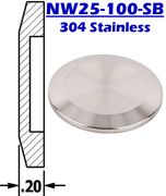 NW25 - Stainless Blank NW25-100-SB