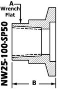 NW25 To 1/2" NPT (Female) NW25-100-SP50