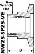 NW25 To 1/4 NPT (Female) NW25-SP25-VE