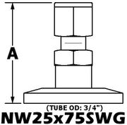 NW50 to NW25 Reducing Tee (NW50x25-T-VE)