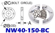 NW40 Bulkhead Clamp (NW40-150-BC-OS)