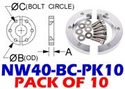 NW40 Bulkhead Clamp (NW40-BC-PK10)