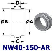 NW40 Centering Ring Without O-Ring (NW40-150-AR)