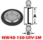 NW40 Mesh Screen Ring Viton O-Ring NW40-150-SRV-SM