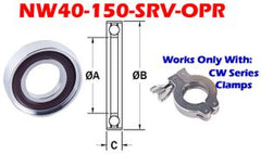 NW40 Overpressure & Centering Ring Assembly (NW40-150-SRV-OPR)