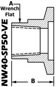 NW40 To 1/2" NPT (Female) NW40-SP50-VE