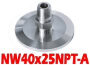 NW40 to 1/4" Male NPT (NW40x25NPT-A)