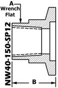 NW40 To 1/8" NPT (Female) NW40-150-SP12