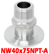 NW40 to 3/4" Male NPT (NW40x75NPT-A)