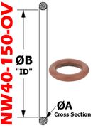 NW40 Viton O-Ring (NW40-150-OV)