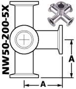 5-WAY Cross, NW50 (NW50-200-5X)