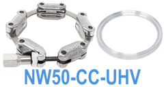 NW50 HV to UHV Metal Seal Centering Ring Plus Chain Clamp NW50-CC-UHV