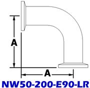 NW50-200-E90-LR Long Radius Elbow (NW50 Series)