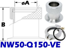 NW50 Quick Coupling To 1-1/2 Tube Size (NW50-Q150-VE)