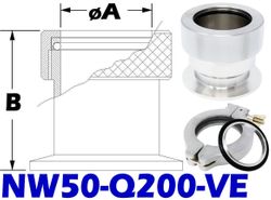 NW50 Quick Coupling To 2.00 Tube Size (NW50-Q200-VE)