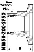 NW50 To 1/2" NPT (Female) NW50-200-SP50-OS