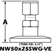 NW50 to 1/4" Swagelok (NW50x25SWG-VE)