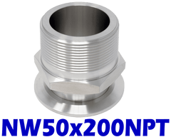 NW50 to 2" Male NPT (NW50x200NPT)