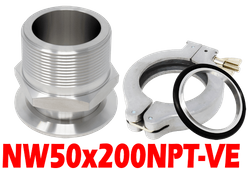 NW50 To 2 Male NPT (NW50x200NPT-VE)