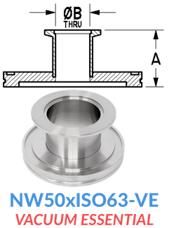 Straight Reducer (NW50xISO63-VE)