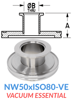 Straight Reducer (NW50xISO80-VE)