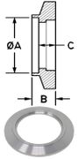 NW50 Weld Ring Flange NW50-RF-VE