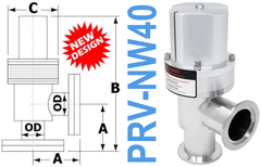 NW40 Pneumatic Angle Valve (PRV-NW40-OS)