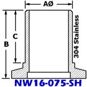 Stainless Hose Adaptor (NW16-075-SH)