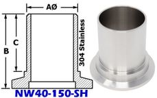 Stainless Hose Adaptor (NW40-150-SH)