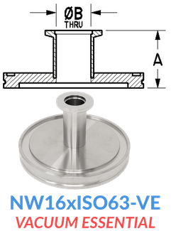 Straight Reducer (NW16xISO63-VE)