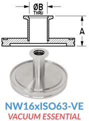 Straight Reducer (NW16xISO63-VE)