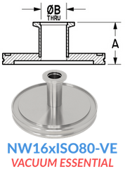 Straight Reducer (NW16xISO80-VE)