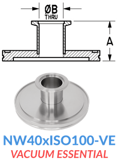 Straight Reducer (NW40xISO100-VE)