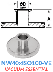 Straight Reducer (NW40xISO100-VE)