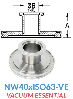 Straight Reducer (NW40xISO63-VE)