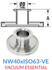 Straight Reducer (NW40xISO63-VE)