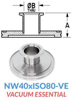 Straight Reducer (NW40xISO80-VE)