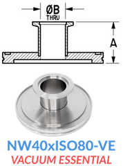 Straight Reducer (NW40xISO80-VE)