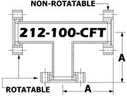 Tee, 2.12" OD Conflat 212-100-CFT