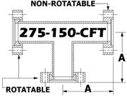 Tee, 2.75" OD Conflat 275-150-CFT