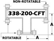 Tee, 3.38" OD Conflat 338-200-CFT