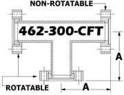 Tee, 4.62" OD Conflat 462-300-CFT