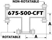 Tee, 6.75" OD Conflat 675-500-CFT