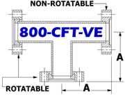 Tee, 8.00" OD Conflat 800-CFT-VE